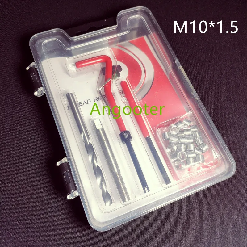 Helicoil Kit M10-1.5 Thread Repair Insert Tap Set Metric Kit