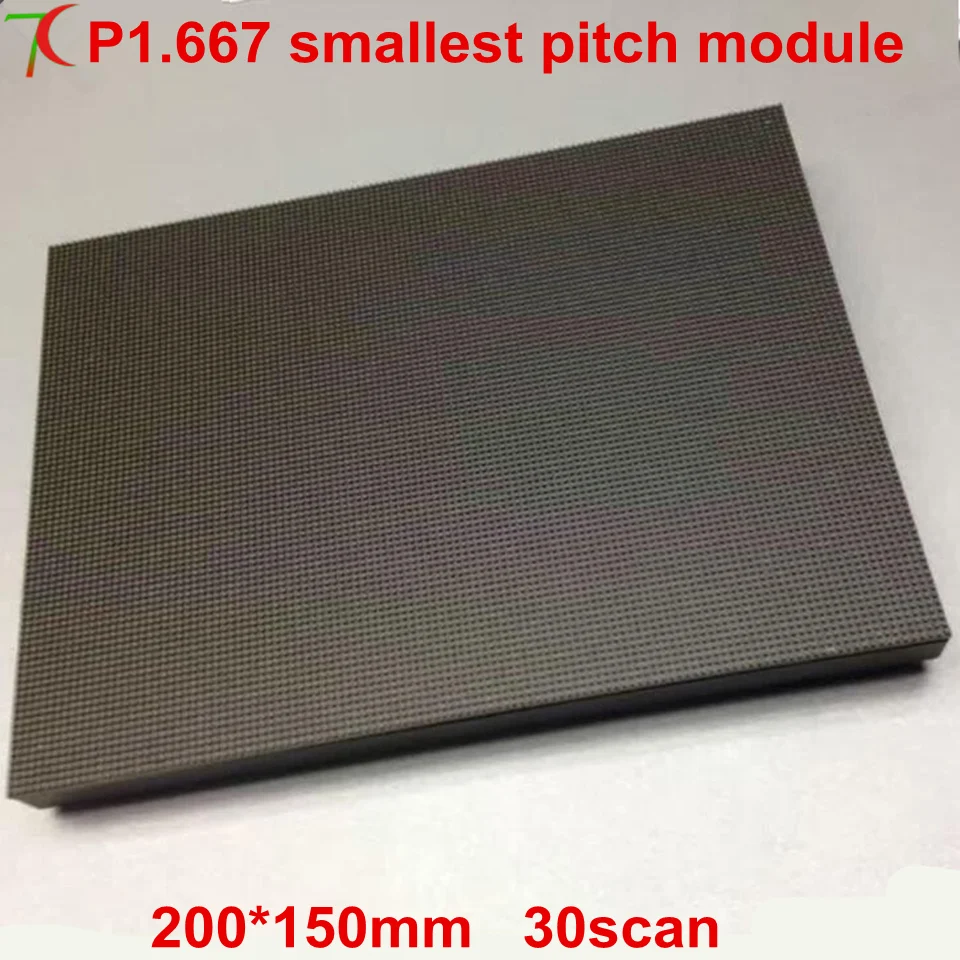 

New product P1.667 indoor smallest pitch full color module led screen smd1010