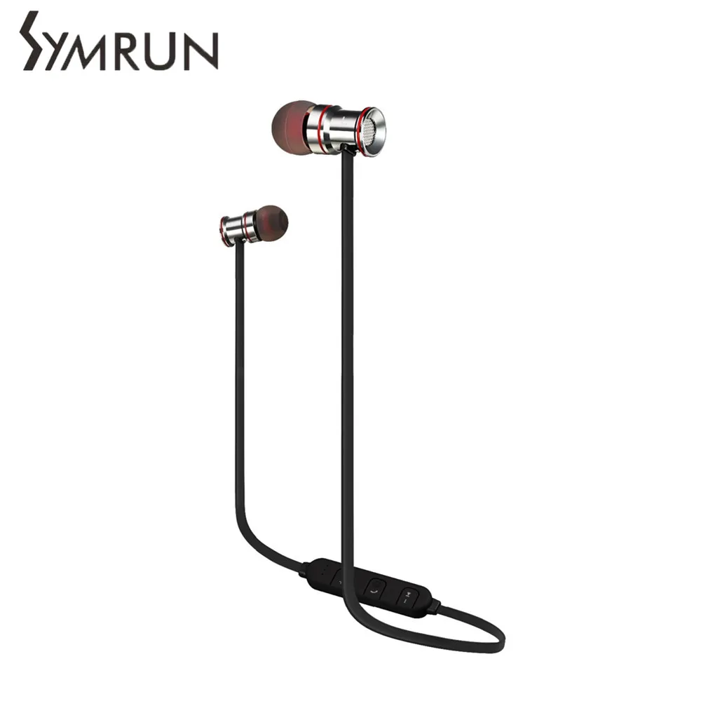

Symrun Bluetooth 4.1 Headphone Single Wireless Earphone With Mic Bluetooth Headsets Voice Control Earbuds Earphone Gaming