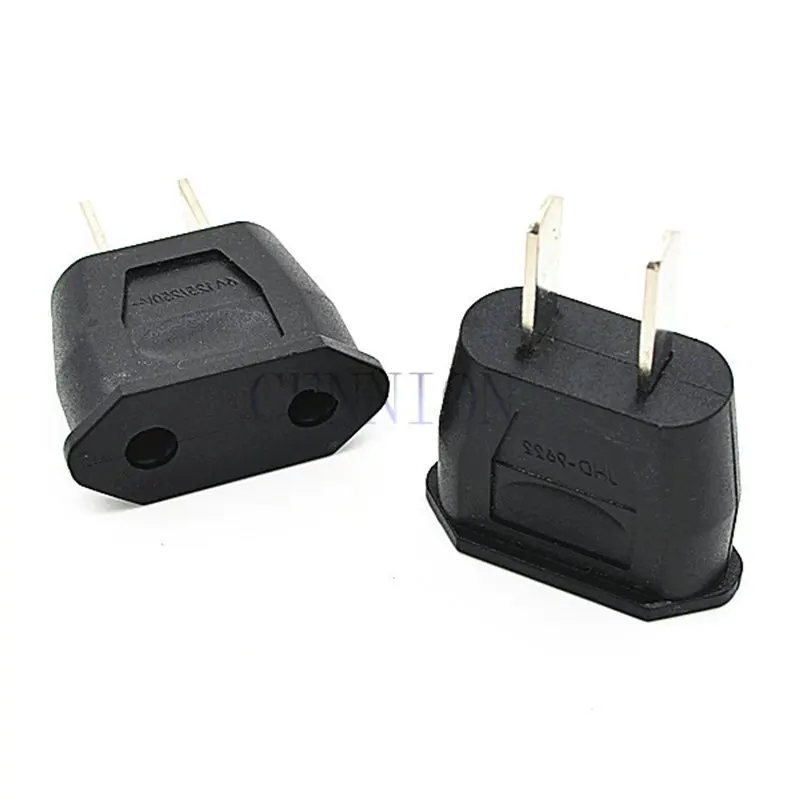

Copper EU Euro to US America Mexico Canada AC Power Plug Travel Adapter Converter 100pcs small parcel way
