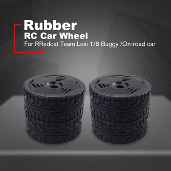 

4PCS 1/8 RC Car Rubber Tyres Plastic Wheels for Redcat Team Losi VRX HPI Kyosho HSP Carson Hobao 1/8 Buggy /On-road car