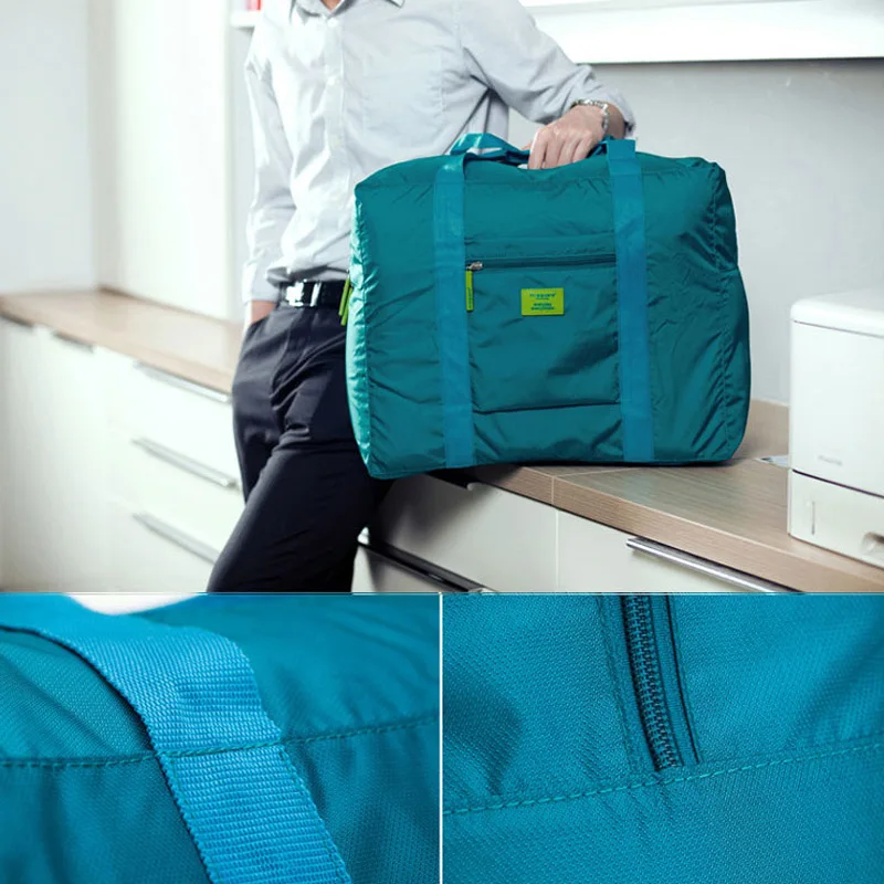 Складная портативная дорожная сумка для хранения одежды, сумка для хранения багажа, водонепроницаемая сумка, 1 шт., вместительная нейлоновая сумка