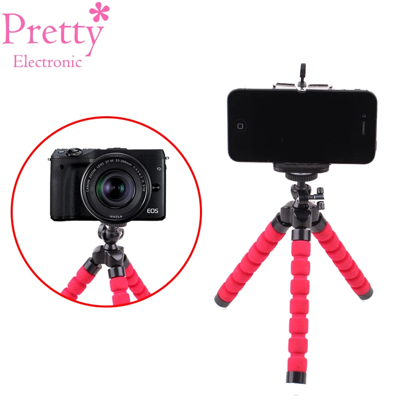 

Mini Flexible Tripods tripod for phone Mobile Camera Holder Smartphone Monopod Tripe Stand Octopus mini Tripod With Phone Clip