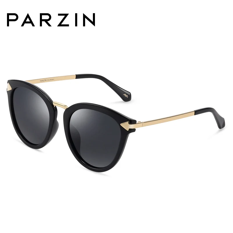 

PARZIN Brand For Women Driving Glasses Classic Oval Frame Personality Arrow Quality Polarized Sunglasses Coating Mirror Lens