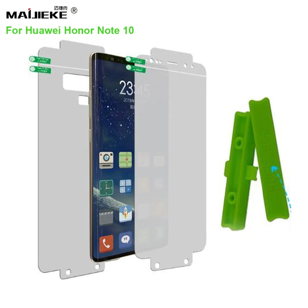 Защитная пленка из мягкого ТПУ с нано покрытием для Huawei Honor Note 10 полноразмерная HD