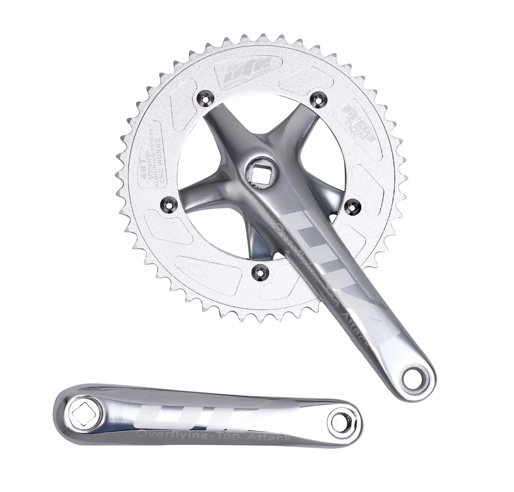 48 طن سباق أوتا Crankset الألومنيوم واحد المسار سرعة دراجة bicicleta دراجة هوائية جبلية دراجة بسرعة ثابتة Chainwheel كرنك