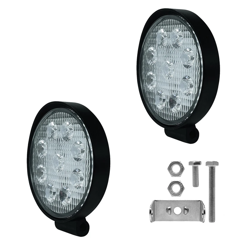 1pair Headlights Motorcycle Auxiliary Driving Lamp 12v 27w