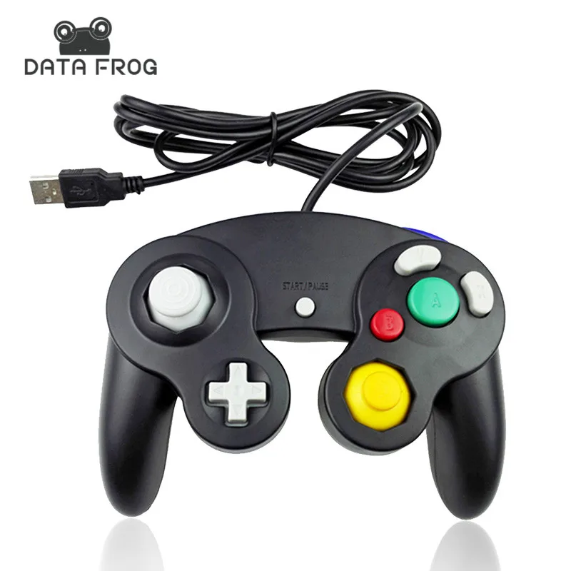 Для Gamecube PC USB проводной контроллер Джойстик для nintendo геймпады для NGC GC для MAC геймпад для компьютера