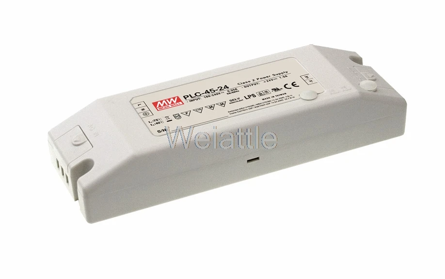 MEAN WELL оригинальный PLC-45-27 27В 1.7A meanwell PLC-45 45 9 Вт одиночный выход Светодиодный