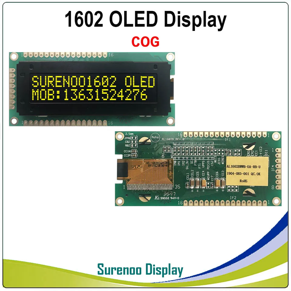 Оригинальный OLED дисплей стандартный ЖК модуль KS0066 1602 162 16х2 LCM Поддержка