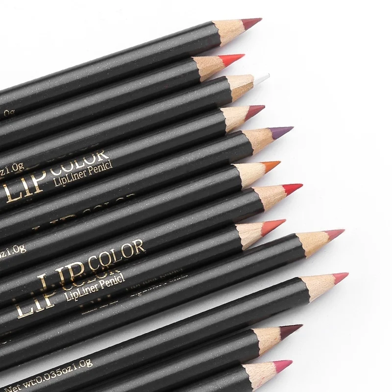 BearPaw 12 Цвет Matte Lip Liner Набор Водонепроницаемый прочного Бархатный Rouge Макияж