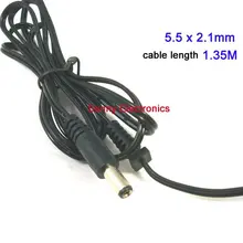 5 шт. 5,5x2,1 мм штекер питания с проводом 1,35 м