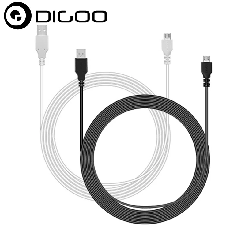 

High Quality Digoo DG-BB-13MW 9.99ft 3 Meter Long Micro USB Durable Charging Power Cable Line for IP Camera Device