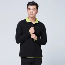 Мужские рубашки для гольфа с отложным воротником, дышащие Футболки с длинным рукавом, Мужская быстросохнущая одежда для гольфа, одежда для тенниса и гольфа, D0666