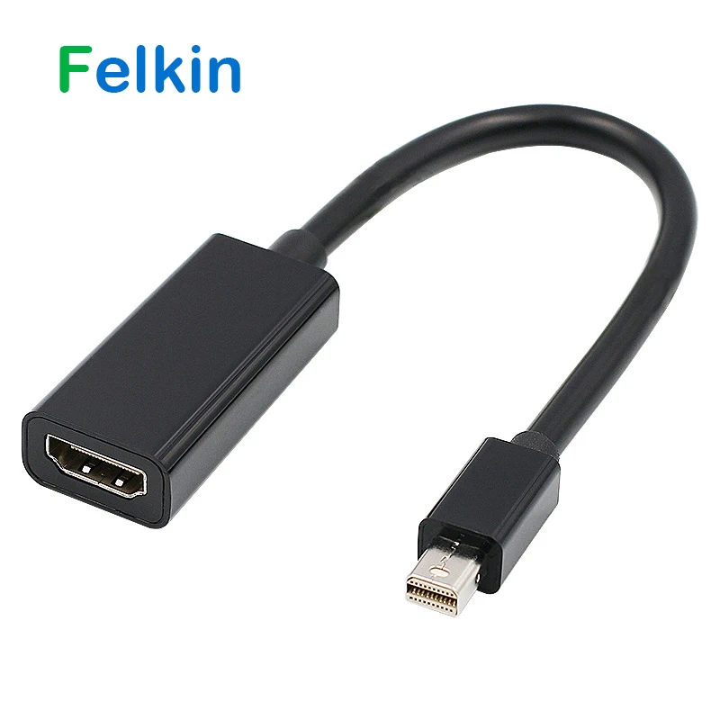 Felkin Mini DP к HDMI адаптер DisplayPort 1080 P конвертер кабель для Macbook Pro Air HDTV проектор