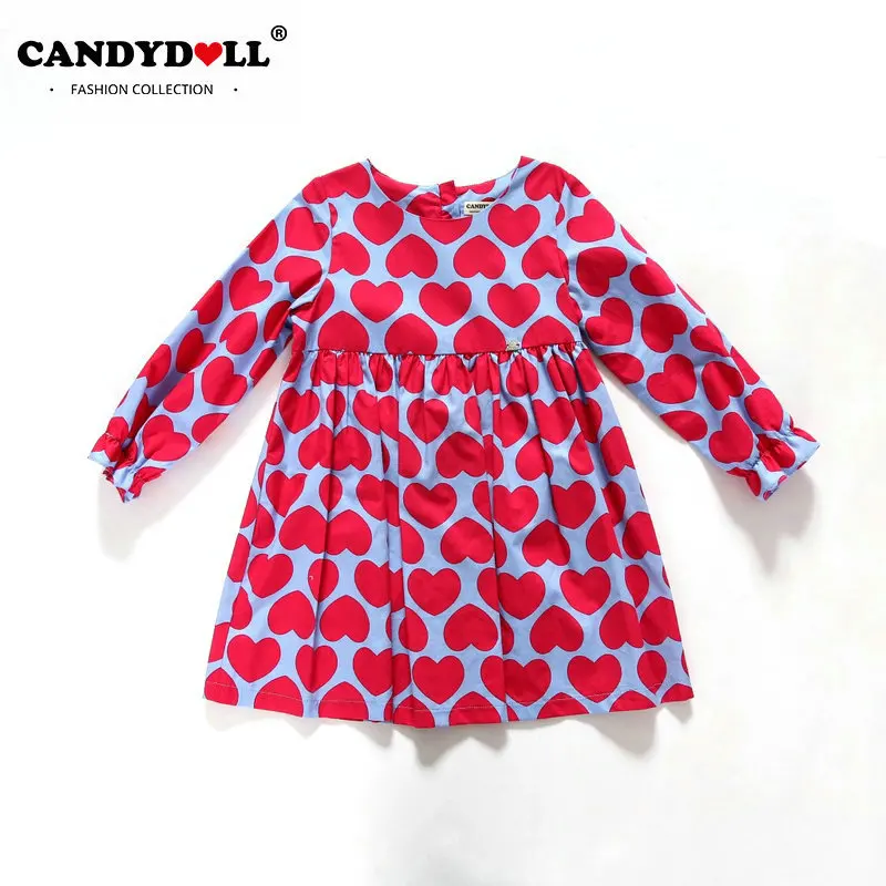 Candydoll Children Girls Dresses Long Sleeve Spring Summer Girls