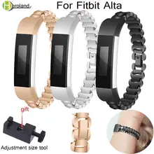Watch Wrist Band Luxury Genuine Stainless Steel Strap For Fitbit Alta/Alta HR Tracker Accessories Metal link btacelet watchstrap Watch Wrist Band Luxury Genuine Stainless Steel Strap For Fitbit Alta/Alta HR Tracker Accessories Metal link btacelet watchstrap