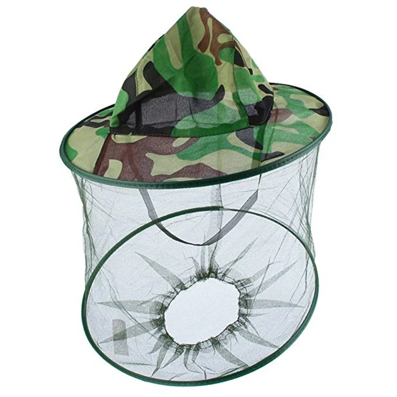 

Beekeeping Mosquito Head Net Hat Wide Brim Anti Insect Bee Fly Protective Mesh Cover Face Mask Bucket Beekeeper Hats