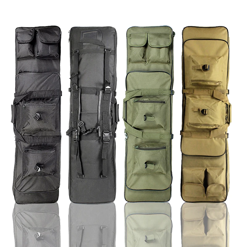

Gun Case Tactical Rifle Backpack 85cm 100cm 120cm Dual Rifle Square Carry Bag with Shoulder Strap Gun Protection Hunting Combat