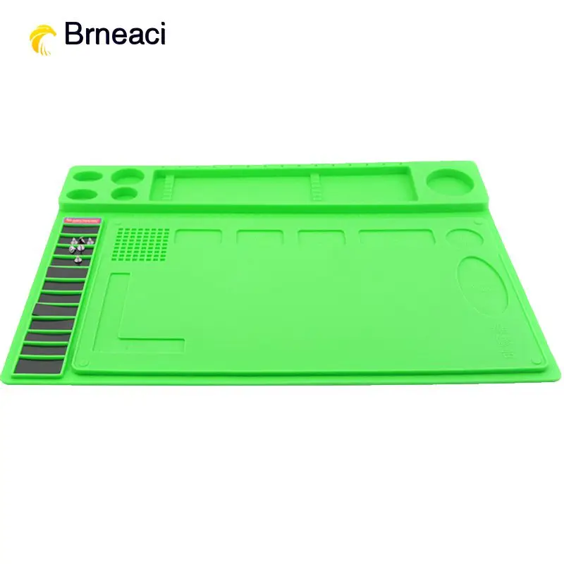 Brneaci Профессиональный Теплоизоляционный силиконовый коврик, Ремонтный коврик для телефона, поддерживающий изолятор, платформа для iphone, для samsung, ремонт