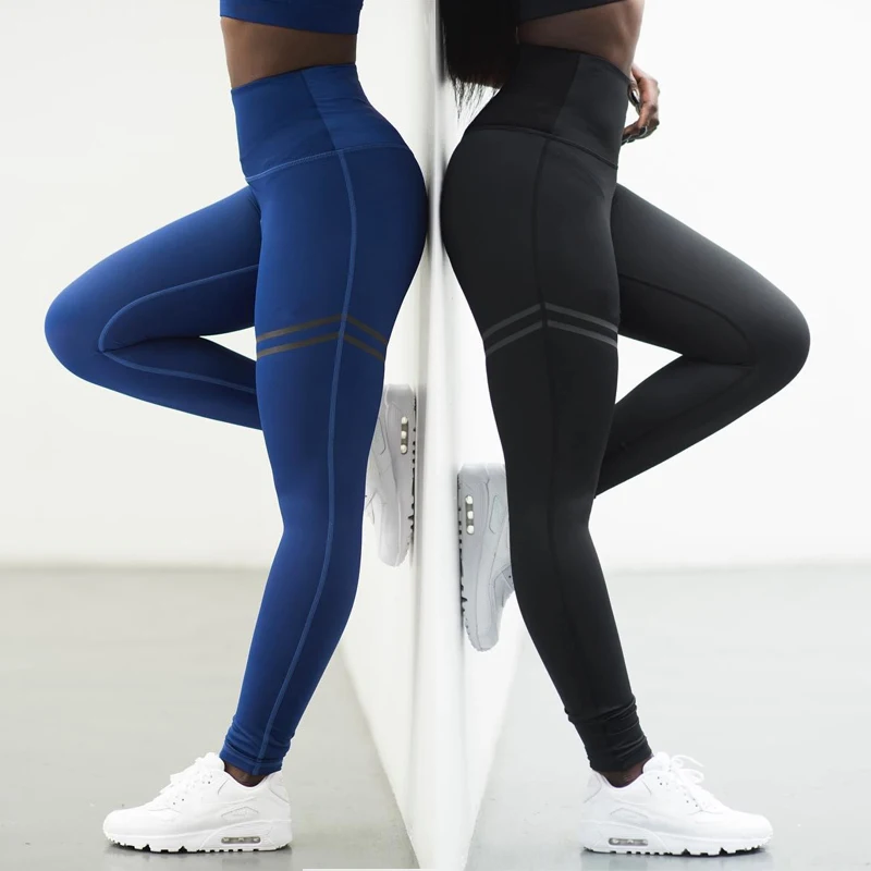 

Women Yoga Pants High Fitness Elastic Sport Leggings Tights Sports Slim Running Sportswear Training Trousers Solid Quick Drying