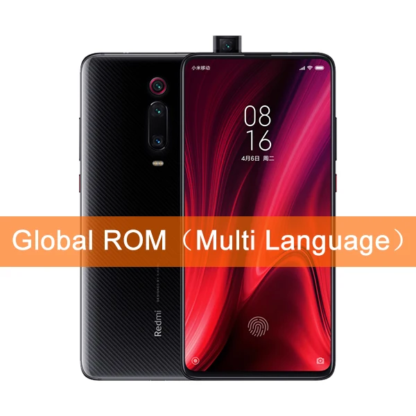 Xiaomi Redmi K20 K 20 6 ГБ 64 Гб Восьмиядерный мобильный телефон Snapdragon 730 48MP+ 20MP 4000mAh 6,3" 2340x1080 FHD - Цвет: Global ROM Black