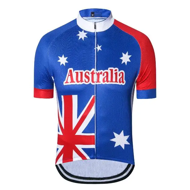Weimostar Bike Australia Team Racing Cycling Jersey Men outdoor mtb Bicycle Clothing blue Bike
