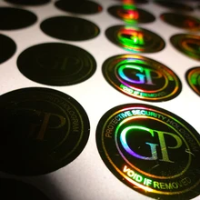 На заказ пустая голограмма наклейка этикетка, бесплатный дизайн! Аннулируется, если удалить