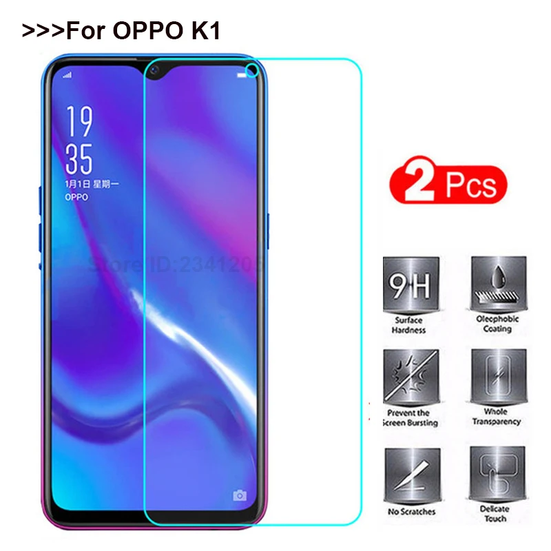 OPPO K1 закаленное стекло Защитная пленка для экрана 100% хорошее качество 9H крышка