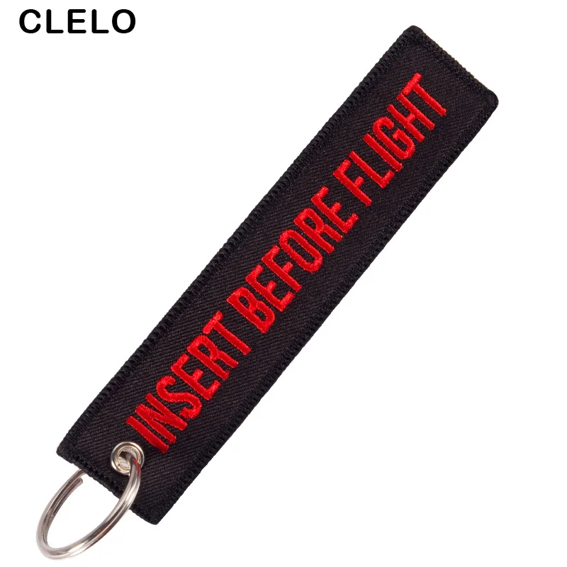 Embroidery Luggage Tags INSERT BEFORE FLIGHT Letter with OEM KeyChain Key ring Fashion Travel tag for Aviation Gifts 3PCS/LOT Embroidery Luggage Tags INSERT BEFORE FLIGHT Letter with OEM KeyChain Key ring Fashion Travel tag for Aviation Gifts 3PCS/LOT