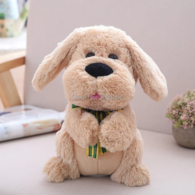 Peluche De Qualite Superieure Peek A Boo Chien Jouet Chantant Bebe Jouets Musicaux Oreilles Flaping Move Poupee Interactive Enfants Cadeau Aliexpress