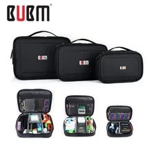 2017 3pcs/set Bubm Travel Square L Digital Storage Bag Electronic Accessories Cable Organizer Hard Drive Pen Case Organizador