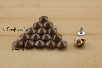 

rivets leather rivet bag clothing shoes Cone 100 sets 7 mm AT53P