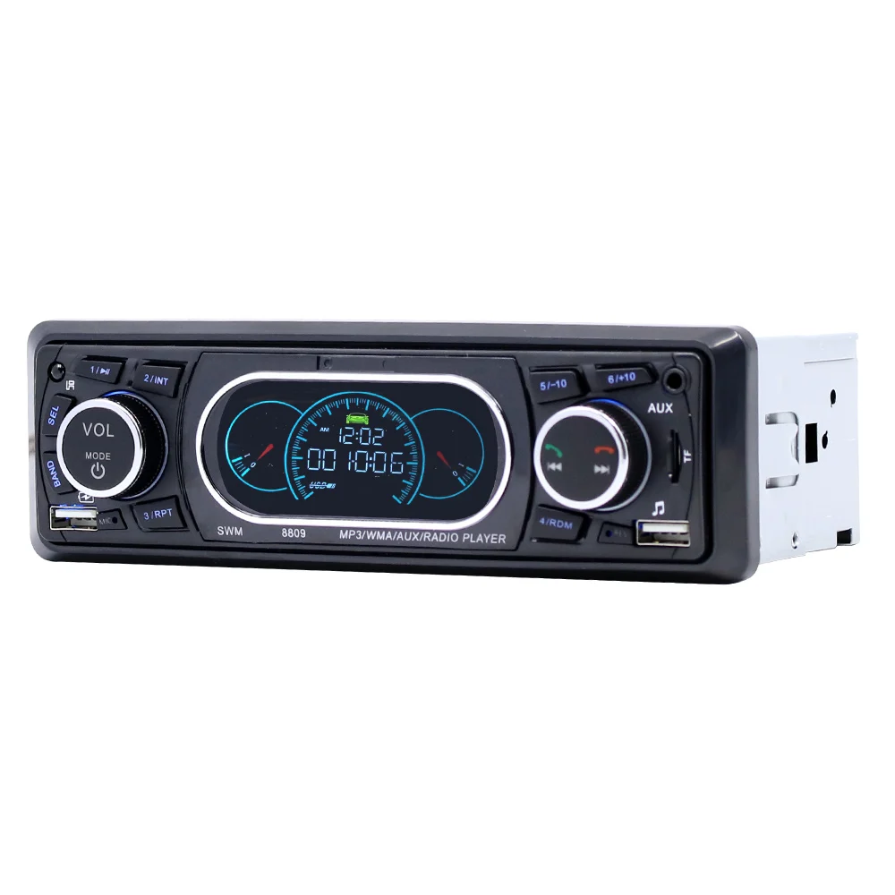 

Dual LCD Auto Bluetooth MP3 WMA Player Stereo AUX Audio FM Radio USB Charge Port