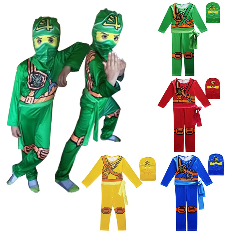

Children Clothing Sets Halloween Cosplay Ninjago Costumes for Boys Girls Kids Ninja Birthday Party Carnival toddler boy clothes