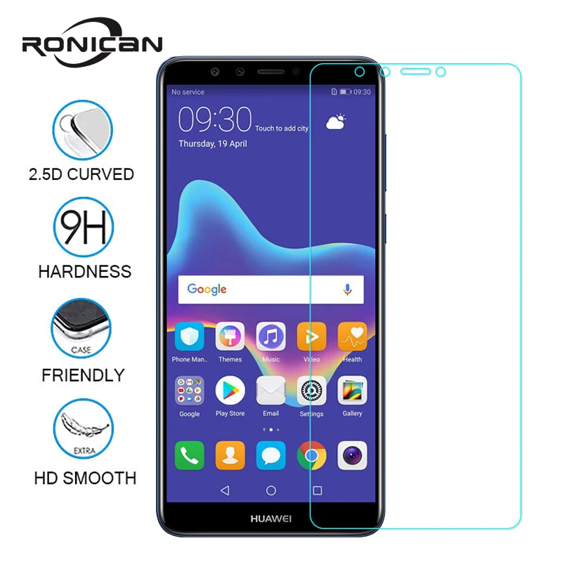 

Tempered Glass For Huawei Y9 2018 Screen Protector Glass For Huawei P8 P9 P20 Lite 2017 honor 9 Lite 7A 6C Pro Protective Film