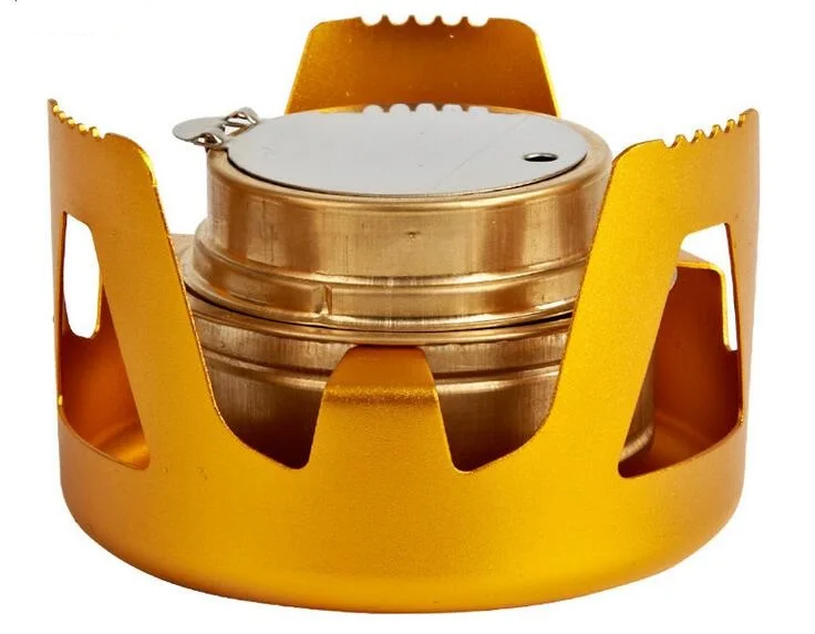 Multicolor alloy alcohol stove portable outdoor stoves suit free shipping