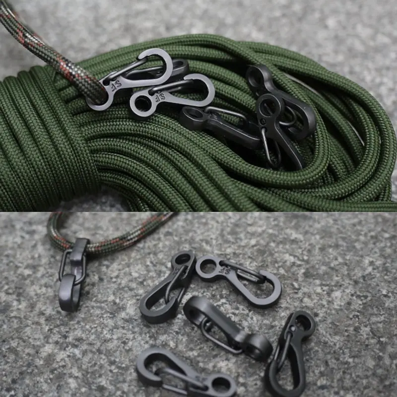 

10Pcs/Lot Survival Outdoor Mini Aluminium Hang Buckle Quickdraw Key Chain new arrival free shipping