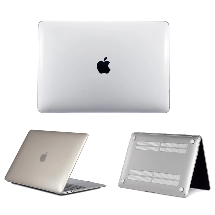 Crystal Clear Coque for Macbook New Air 13 Pro 13 2018 Laptop Case Transparent PVC for Macbook Air Pro Retina 11 12 13 15 Cover (1)