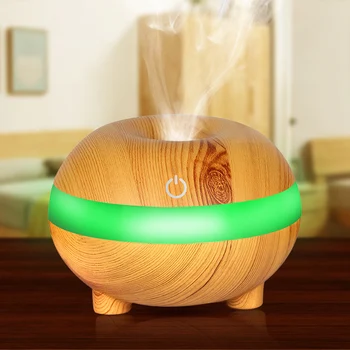 

300ml Aroma Essential Oil Diffuser USB Electric Ultrasonic Cool Mist Humidifier Donut Shape Air Purifier USB 7 Color LED Light