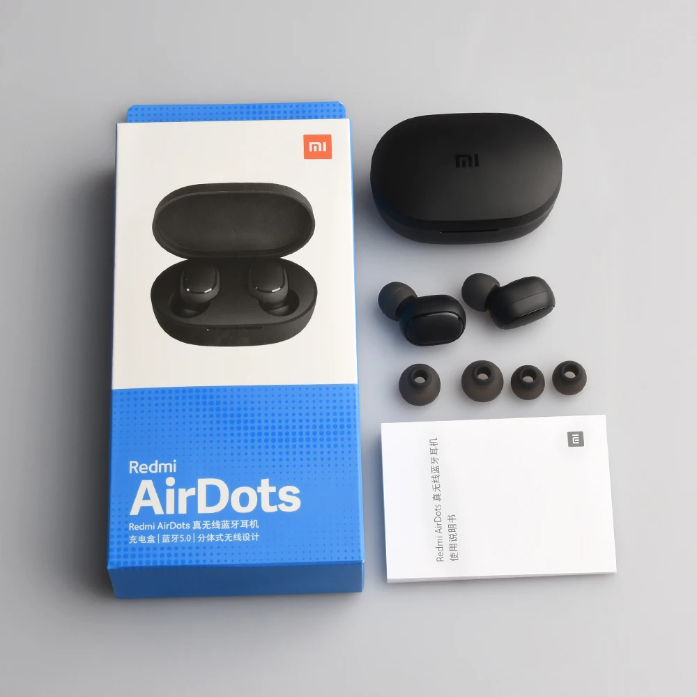 Xiaomi Redmi AirDots TWS беспроводной Bluetooth 5,0 наушники DSP с микрофоном Handsfree Charge Box Беспроводная гарнитура управление Ai