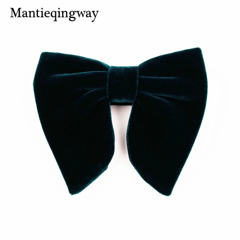 002I Mantieqingway, новинка, модный бархатный галстук-бабочка с большим бантом для женщин, мужчин, жениха, Свадебный галстук-бабочка, обтягивающий, сплошной цвет, Gravatas, тонкий черный галстук - Цвет: 002I