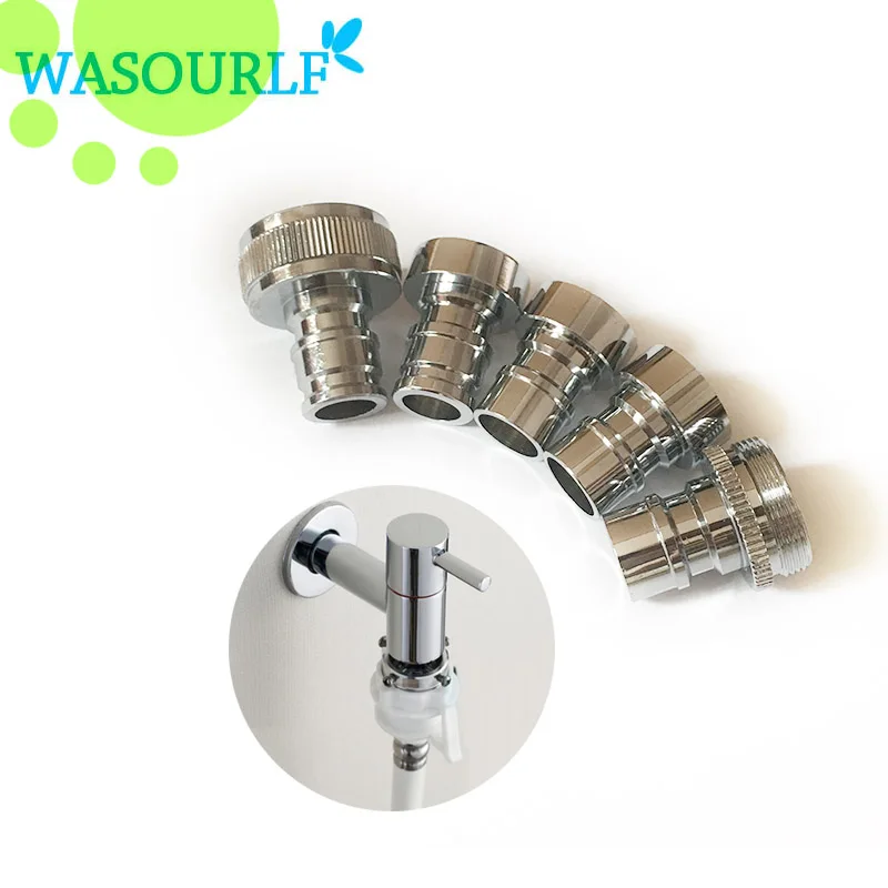 Washing Machine Spout Brass Hose Transition Connector Chrome
