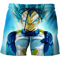 2019 Косплэй Dragon Ball Z мужской шорты штаны из сетчатого материала мужские шорты для плавания для теннис баскетбол S-6XL Супер Saiyan 3D пляжные шорты