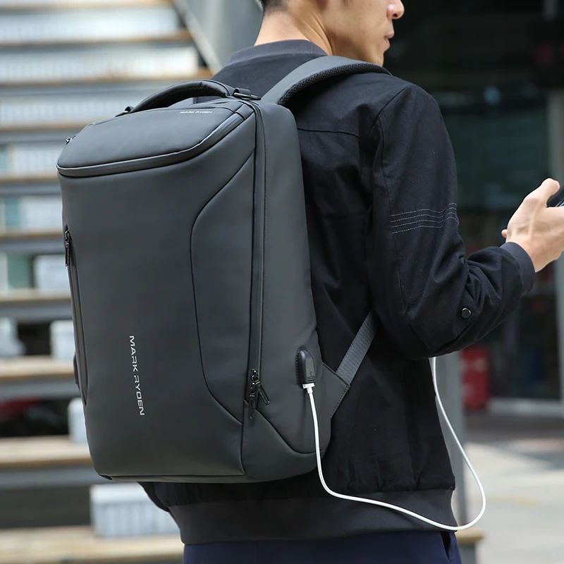 Mark Ryden 2019 New Anti-Thief Fashion Men Backpack Multifunctional Waterproof 15.6 inch Laptop Bag Man USB Travel Charging Bag