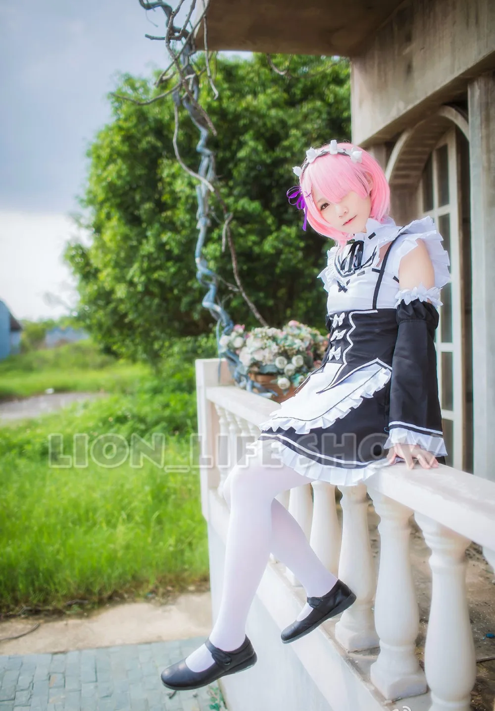 Re: Zero kara Hajimeru Isekai Seikatsu Ram Rem Kasugano Sora/женские черные кожаные туфли на низком каблуке для костюмированной вечеринки