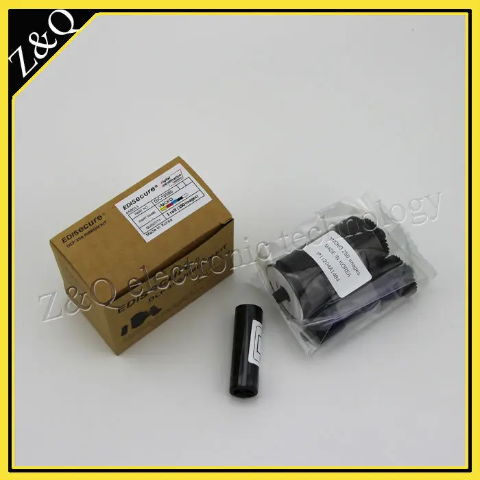 original EDIsecure DIC10580 color ribbon for use with the EDI DCP350 printer 250 prints