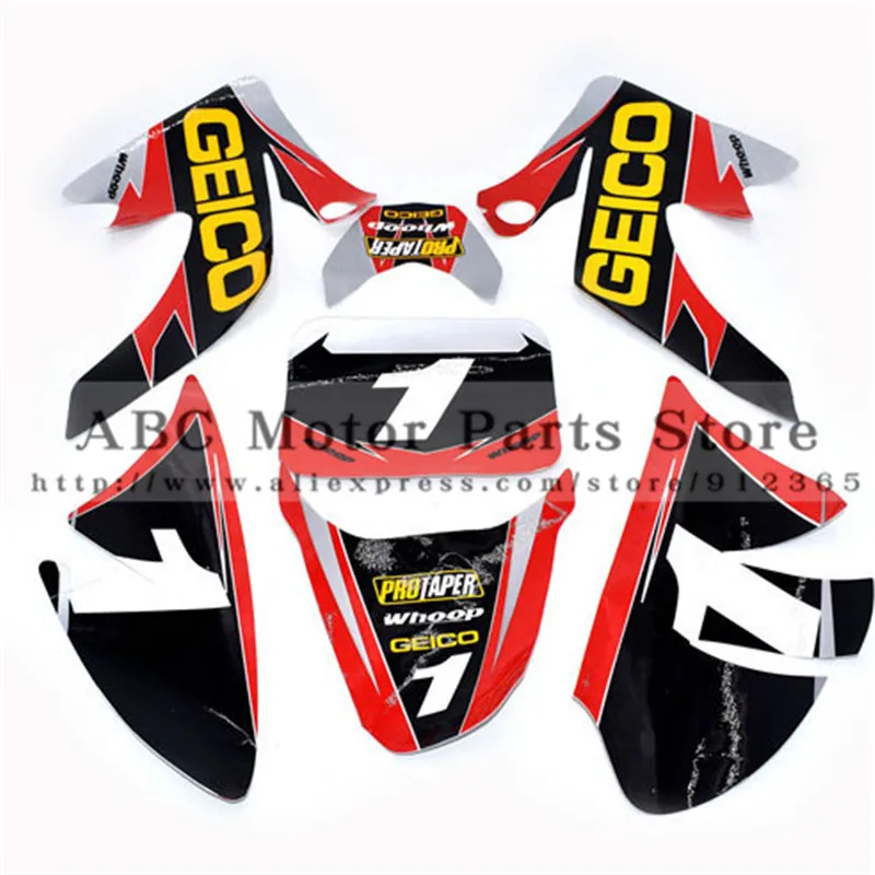 3M стикеры наклейки Пастер Графический для CRF 50 SSR 50 XR50 Kayo KR110 YY70 Грязь велосипед ямы пластиковая крышка