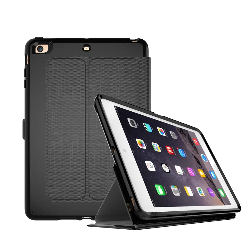 

For Apple iPhone Mini4 Case Silicone and Grid Cloth Auto Sleep / Awake Drop Resistance Cover for iPad Mini 4 7.9inch Tablet Case