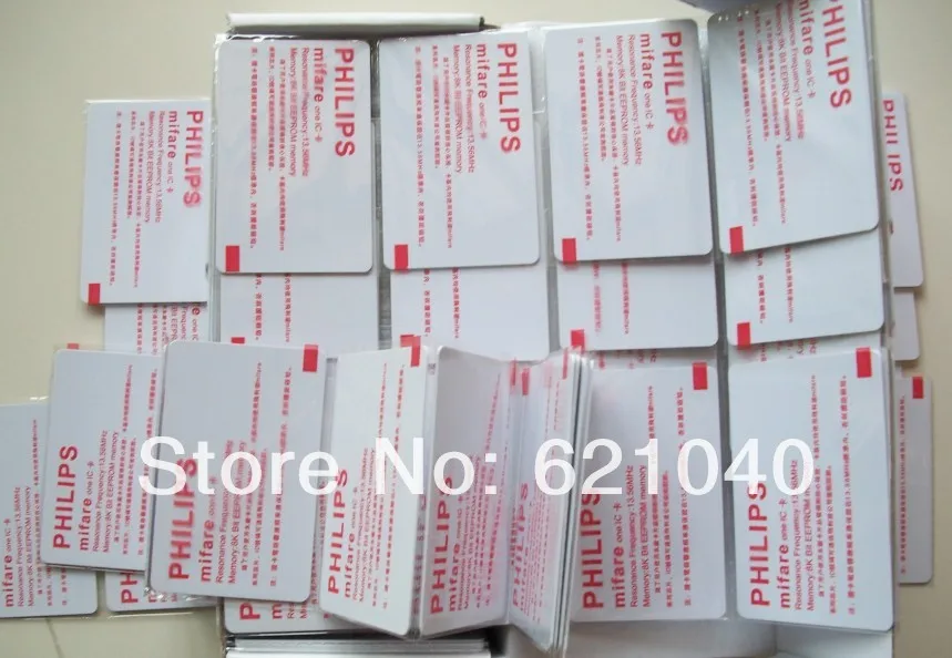 

Free Shipping 100pcs /alotSmart Card 14443A 1k s50 Blank Card RFIC IC Card 13.56MHz Induction
